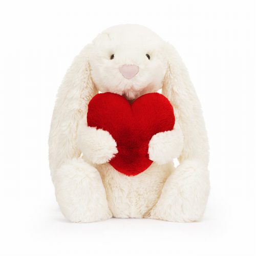 Bashful Red Love Heart Bunny - Image 2