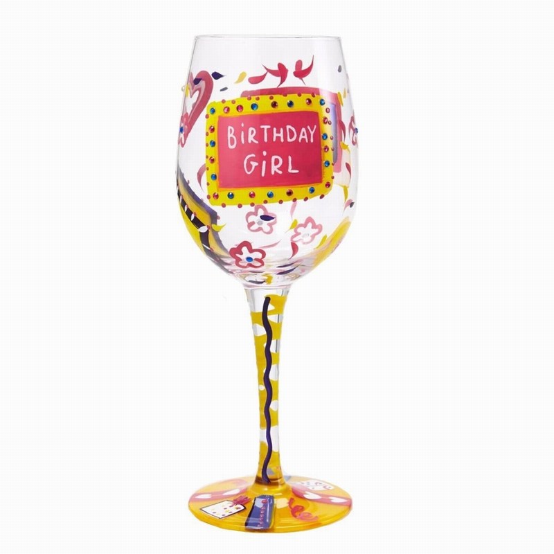 Lolita Birthday Girl Wine Glass